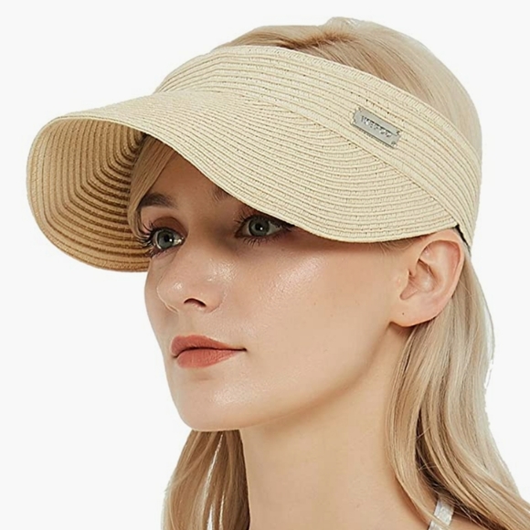 Accessories - IKEPOD UPF 50 Paper Braid Visor Hat